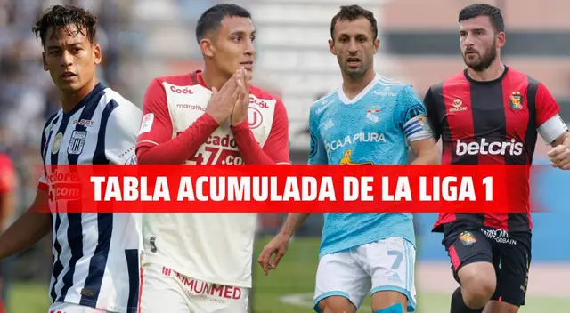 Tabla acumulada de la Liga 1 Tabla acumulada de la Liga 1