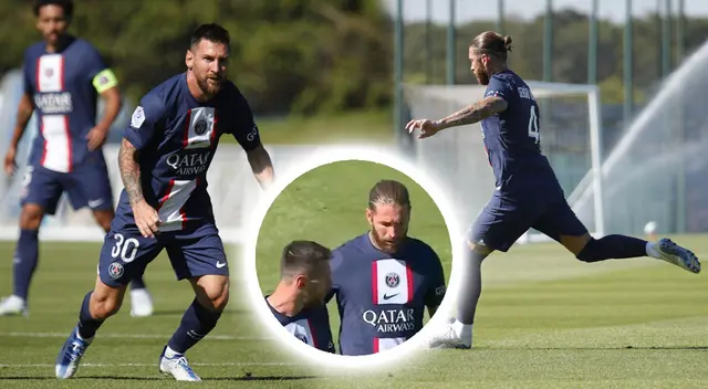 Lionel Messi y Sergio Ramos fueron claves para el gol del PSG Lionel Messi y Sergio Ramos fueron claves para el gol del PSG