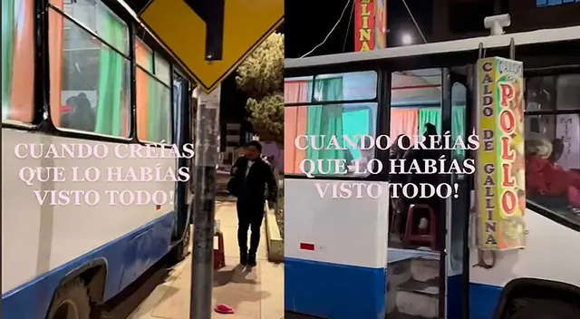 Peruano convierte su bus en restaurante de caldo de gallina y su creatividad es viral Peruano convierte su bus en restaurante de caldo de gallina y su creatividad es viral