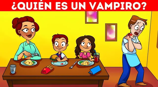 ¿Quién es un vampiro? Intenta resolver este misterioso acertijo visual en tiempo récord ¿Quién es un vampiro? Intenta resolver este misterioso acertijo visual en tiempo récord