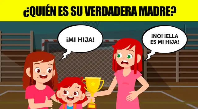 Descubre en solo 7 segundos quién es la madre de la niña. Descubre en solo 7 segundos quién es la madre de la niña.