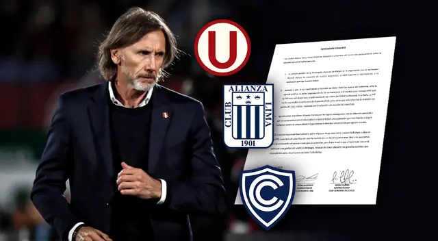 Alianza, Universitario y Cienciano se pronuncian por partida de Ricardo Gareca
