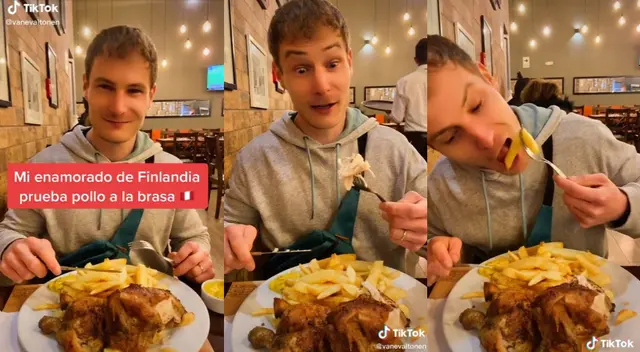 Tiktok: joven filandés se enamora del Perú al degustar por primera vez el pollo a la brasa Tiktok: joven filandés se enamora del Perú al degustar por primera vez el pollo a la brasa