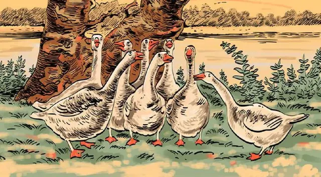Encuentra al animal que amenaza a los gansos en tiempo récord Encuentra al animal que amenaza a los gansos en tiempo récord