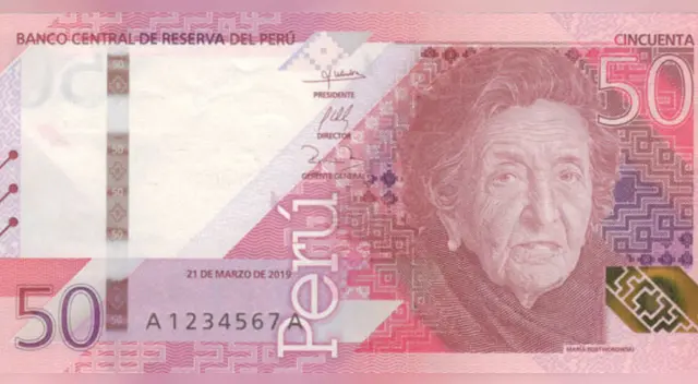 Conoce a la nueva protagonista del billete de 50 soles