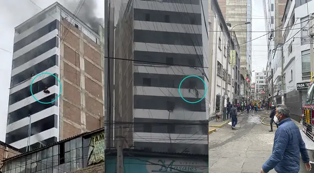 Incendio en edificio de Gamarra, deja a varias personas atrapadas. Incendio en edificio de Gamarra, deja a varias personas atrapadas.