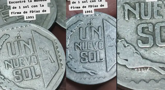 Joven encontró moneda de un sol de 1991 y lo presume a través de TikTok Joven encontró moneda de un sol de 1991 y lo presume a través de TikTok