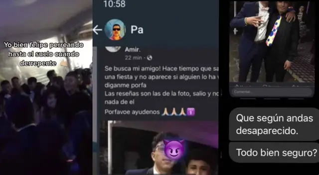 TikTok: Lo reportan como desaparecido, pero él estaba disfrutando en una fiesta TikTok: Lo reportan como desaparecido, pero él estaba disfrutando en una fiesta