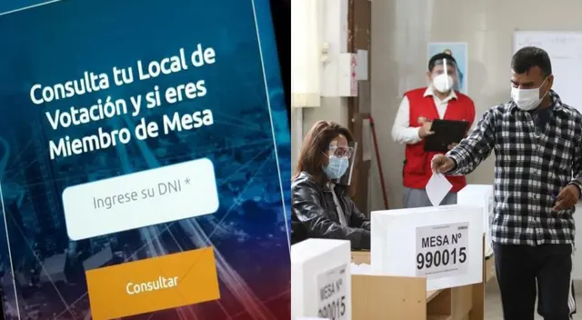 Consulta aquí si eres miembro de mesa o no.