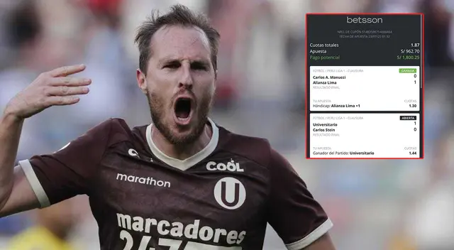Aficionado apostó toda su gratificación a favor de Alianza Lima y Universitario. Aficionado apostó toda su gratificación a favor de Alianza Lima y Universitario.