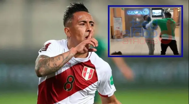 Christian Cueva casi se va de las manos con un personal de seguridad Christian Cueva casi se va de las manos con un personal de seguridad