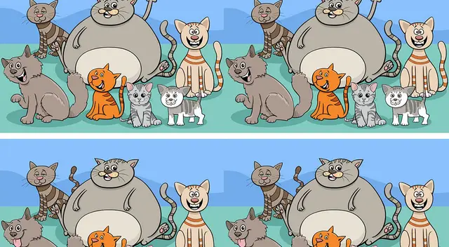 Con tu visión de halcón ubica las 7 diferencias en este reto visual Con tu visión de halcón ubica las 7 diferencias en este reto visual