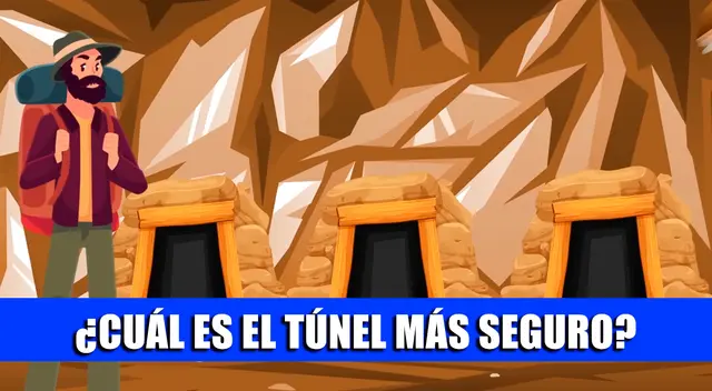 ¿Cuál túnel es el más seguro? Prueba tu INTELIGENCIA con este acertijo visual ¿Cuál túnel es el más seguro? Prueba tu INTELIGENCIA con este acertijo visual