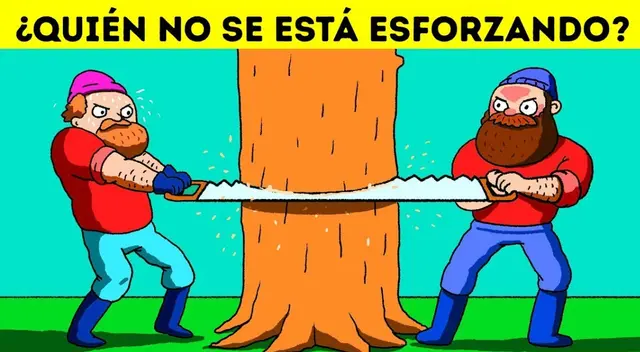 ¿Quién no se está esforzando? Este acertijo será superado si tienes un gran 'CRITERIO'
