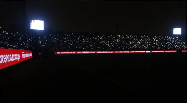 Apagón en el Estadio Matute durante el partido entre Alianza Lima y Alianza Atlético de Sullana Apagón en el Estadio Matute durante el partido entre Alianza Lima y Alianza Atlético de Sullana
