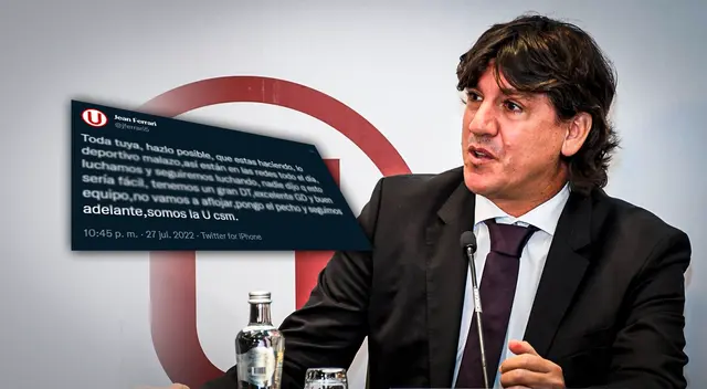 Universitario: Jean Ferrari respondió tajantemente las críticas de hinchas cremas Universitario: Jean Ferrari respondió tajantemente las críticas de hinchas cremas