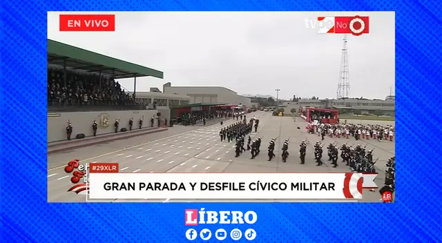 Oficialmente el desfile inicia a las 10:24 a. m.