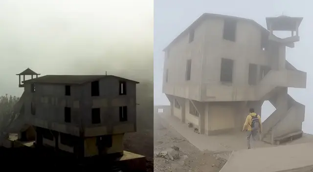 Casa lujosa se construyó en la cima de un cerro en San Juan de Lurigancho Casa lujosa se construyó en la cima de un cerro en San Juan de Lurigancho