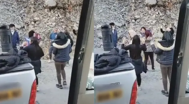 Peruanos muestran sus pasos 'prohibidos' en plena carretera.