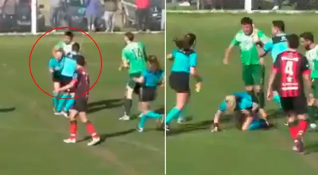 Árbitra fue agredida en liga regional de Argentina Árbitra fue agredida en liga regional de Argentina
