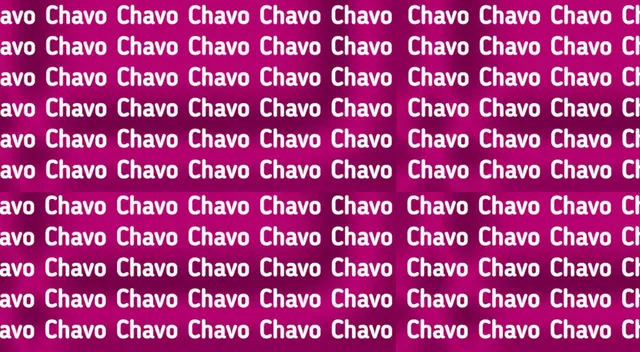 Encuentra la palabra 'Clavo' entre los 'Chavo' y demuestra que eres el mejor