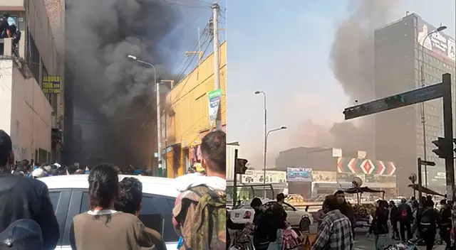 La Victoria: Incendio en centro comercial de la Avenida Grau alarma a ciudadanos