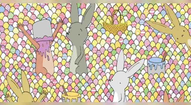 Encuentra en 25 segundos el huevo de pascua que tenga un corazón en su diseño
