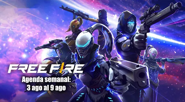 Free Fire: Agenda semanal del 3 al 9 de agosto