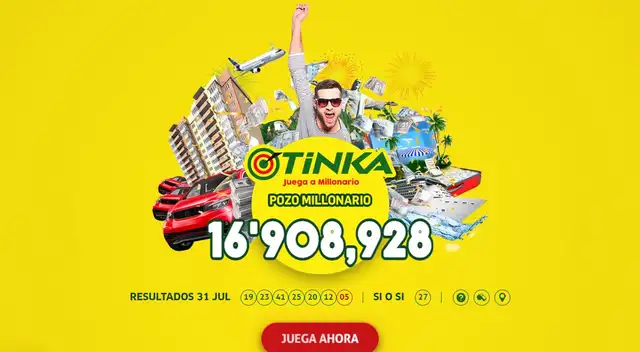 La Tinka: conoce los resultados del miércoles 3 de agosto.