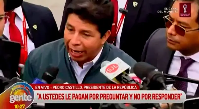 El mandatario protagonizó un tenso momento con la prensa tras salir de la Fiscalía.
