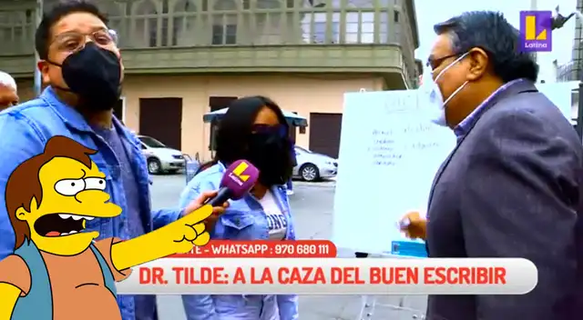 'Doctor Tilde' corrige ortografía de joven, pero periodista le hace ver que él cometió error: 'Doctor Tilde' corrige ortografía de joven, pero periodista le hace ver que él cometió error: