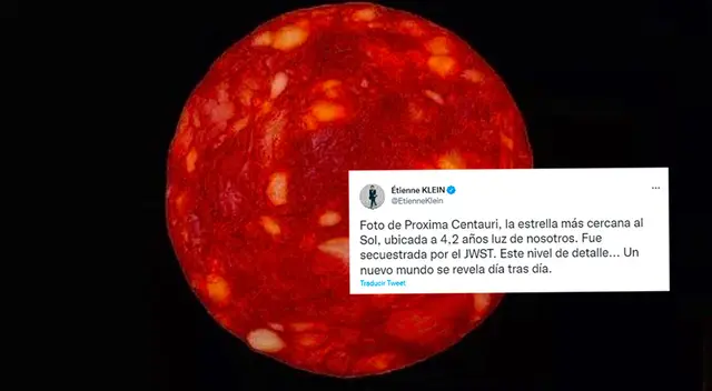 Científico 'trolea' a todos al presentar rodaja chorizo como estrella: