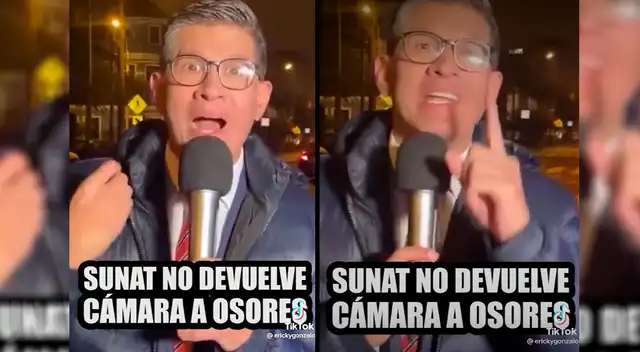 Erick Osores señaló que SUNAT todavía no le devuelve su cámara Erick Osores señaló que SUNAT todavía no le devuelve su cámara