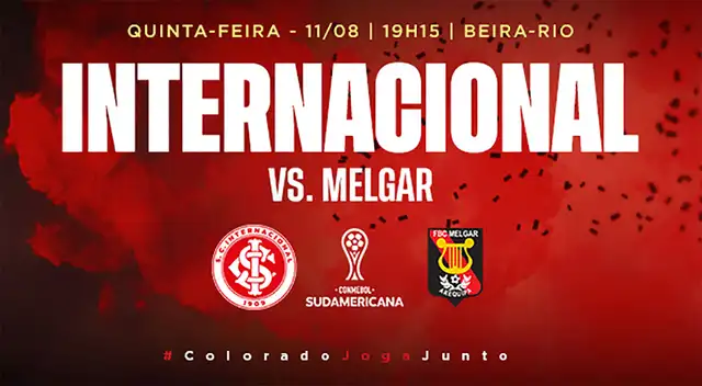 Internacional anuncia precio de entradas para duelo ante Melgar por Copa Sudamericana Internacional anuncia precio de entradas para duelo ante Melgar por Copa Sudamericana