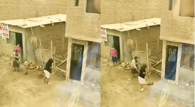 Guerra de vecinas con canción de Linkin Park: señoras barren y se echan la basura - VIDEO Guerra de vecinas con canción de Linkin Park: señoras barren y se echan la basura - VIDEO