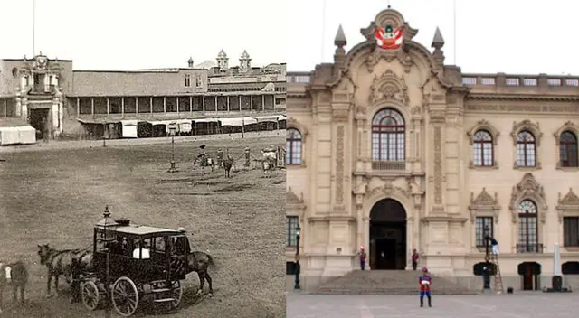 Así lucía el Palacio de Gobierno en 1860 y usuarios se sorprenden en redes sociales