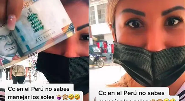TikTok: extranjera se entera cuánto vale S/100 en dólares en Perú y termina sorprendida