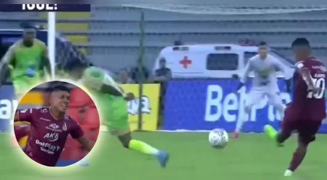 Raziel García anotó su primer gol en el fútbol colombiano