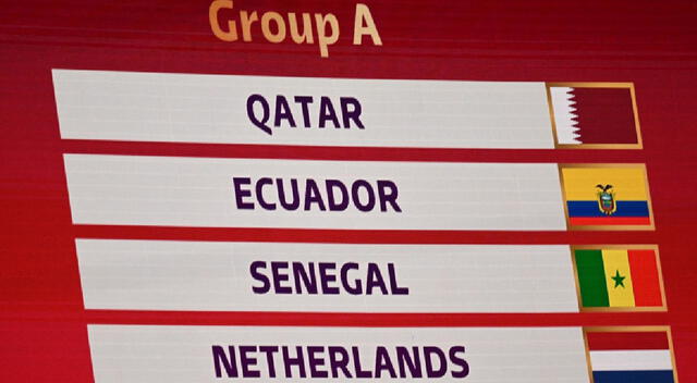 Grupo A: Qatar - Ecuador - Senegal - Países Bajos.   