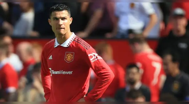 Cristiano Ronaldo ingresó en la segunda mitad del partido entre el Manchester United vs. Brighton