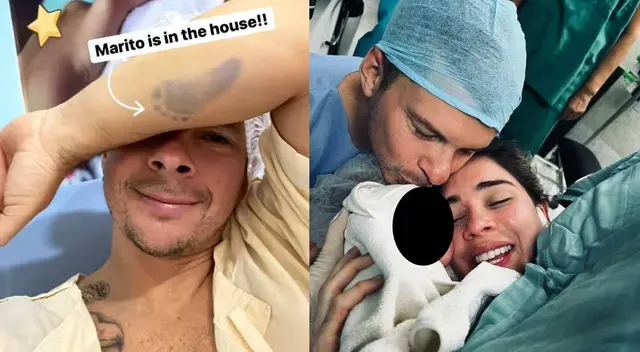 Korina Rivadeneira y Mario Hart ya son padres por partida doble: 'Marito está en casa'