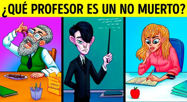 ¿Qué profesor no está vivo? Solo un GENIO resolverá el enigma de este acertijo visual