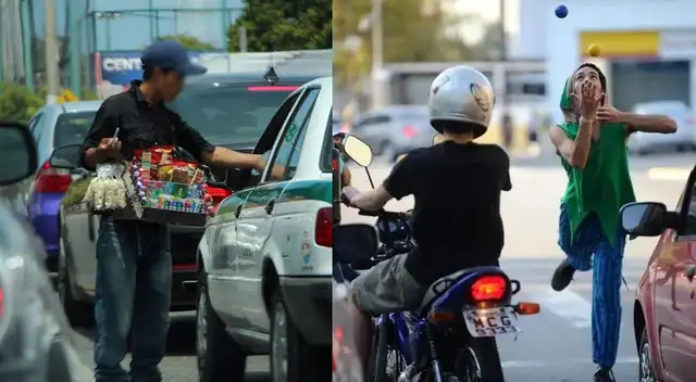 Artista, vendedor y mendigo: ¿Cuánto dinero se puede ganar trabajando en un semáforo de Perú?