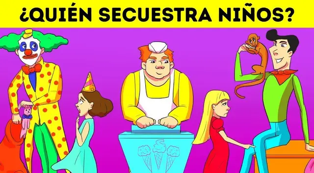¿Quién secuestra niños? Analiza y responde este misterioso acertijo visual