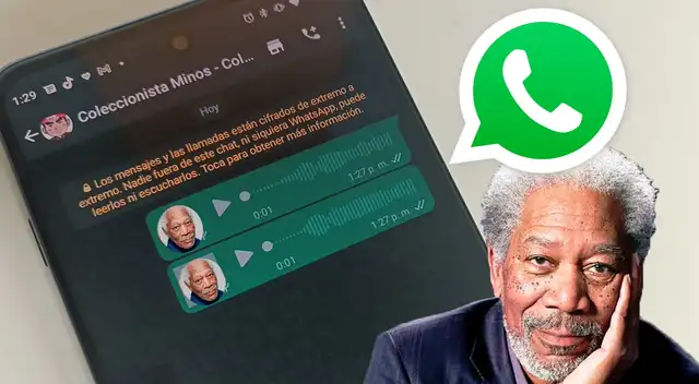 WhatsApp: con este truco podrás enviar audios con la voz de Morgan Freeman WhatsApp: con este truco podrás enviar audios con la voz de Morgan Freeman