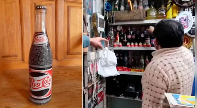 Henry Spencer llegó al stand donde un vendedor tenía una botella de gaseosa de colección.