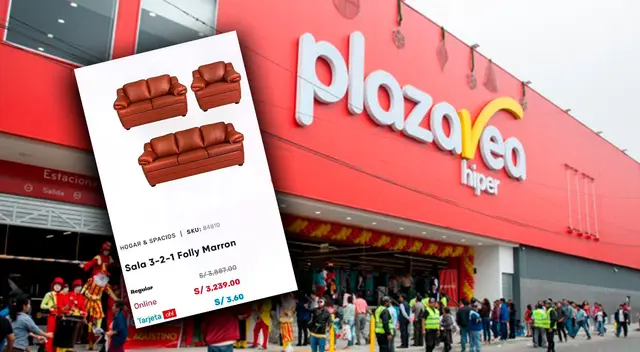 Plaza Vea colocó muebles en oferta que estaban por debajo de los 5 soles Plaza Vea colocó muebles en oferta que estaban por debajo de los 5 soles
