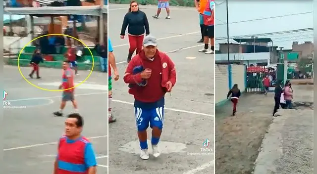 Un hombre tuvo que huir de un evento deportivo por la llegada de su esposa. Un hombre tuvo que huir de un evento deportivo por la llegada de su esposa.
