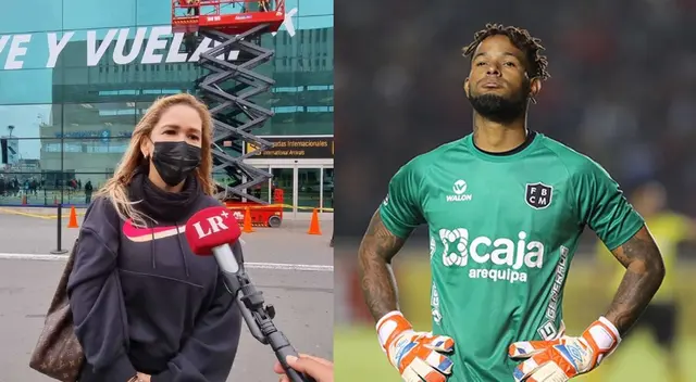 Carmen Rodríguez, suegra de Carlos Cáceda lo recibe orgullosa en Aeropuerto