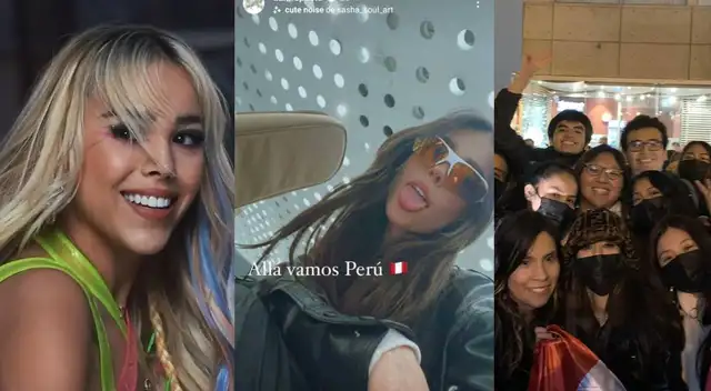 Danna Paola llegó al Perú y se lució con bandera bicolor en medio de sus fanáticos - VIDEO Danna Paola llegó al Perú y se lució con bandera bicolor en medio de sus fanáticos - VIDEO